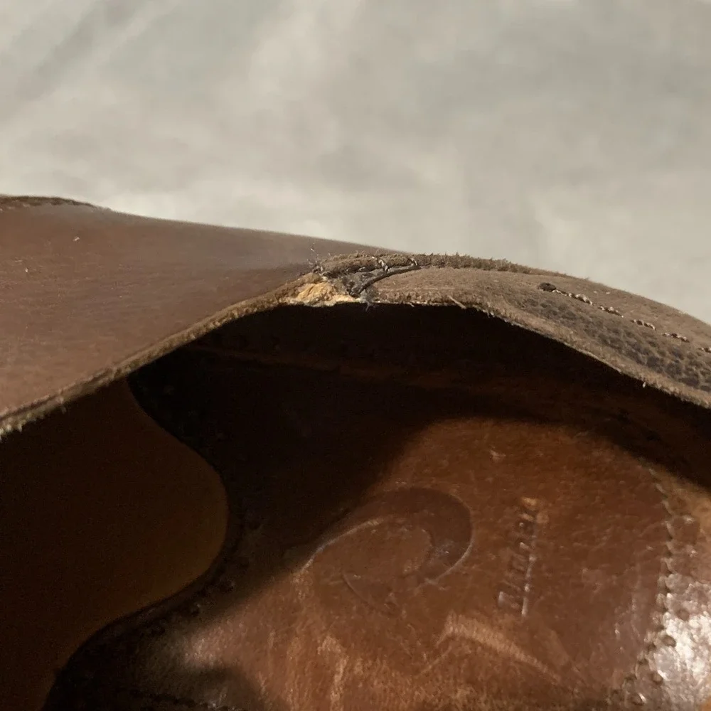 OluKai Walino Shoes Mens Size‎ 10 Brown Leather Oxford Dress Rubber Sole 10257